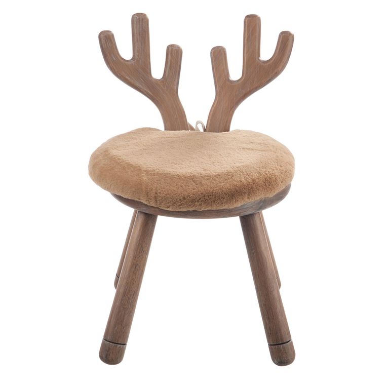 Deer Ears Kids Chair - Set of 2 - Natural - Wood