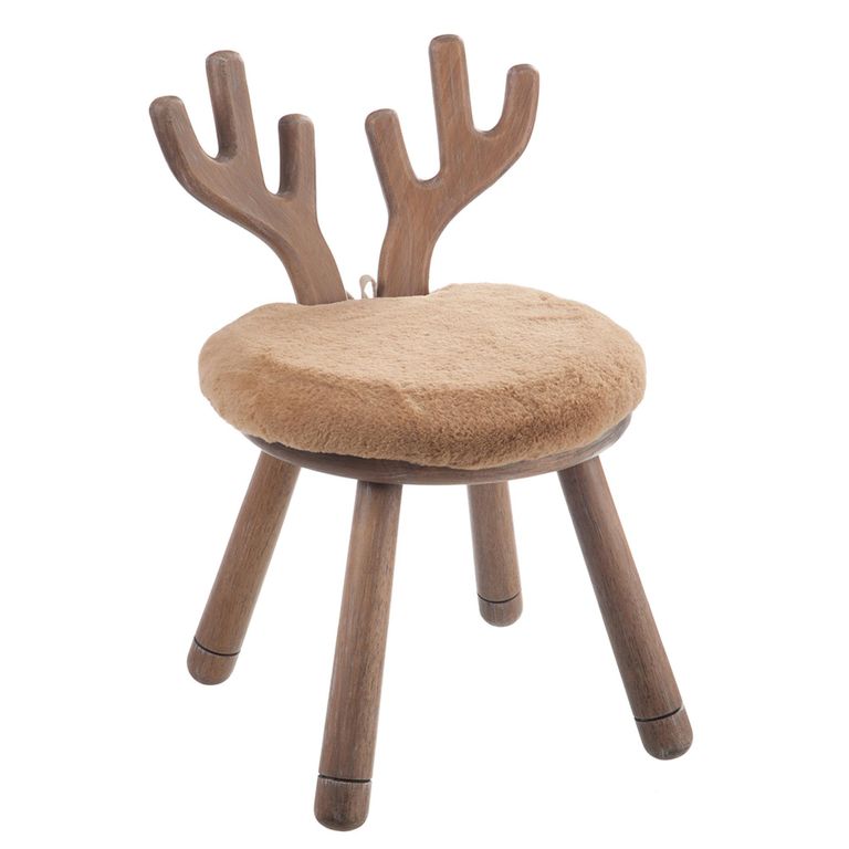 Deer Ears Kids Chair - Set of 2 - Natural - Wood