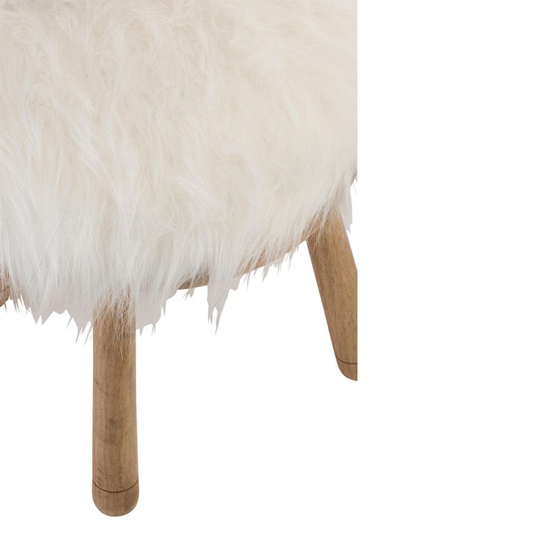 Sheep Ears Kids Chair - Set of 2 - Natural and White - Wood