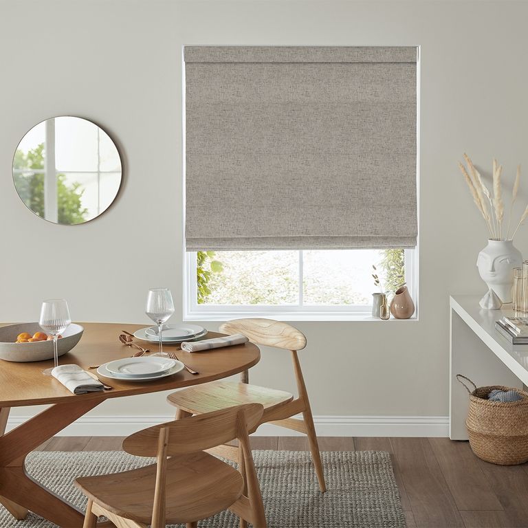Defoe Roman Blind - Bark