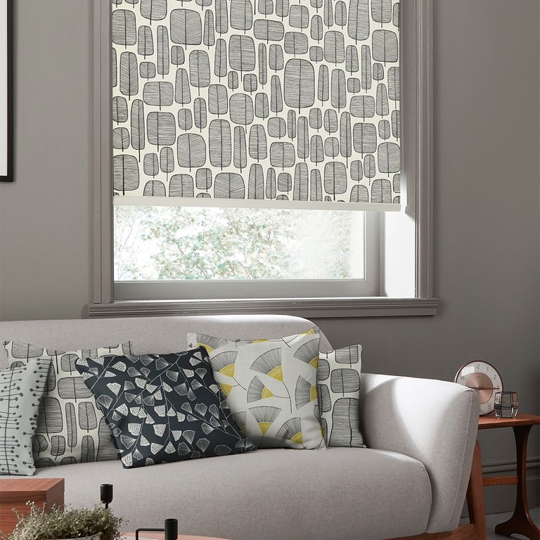 MissPrint Roller Blind - Little Trees Monochrome