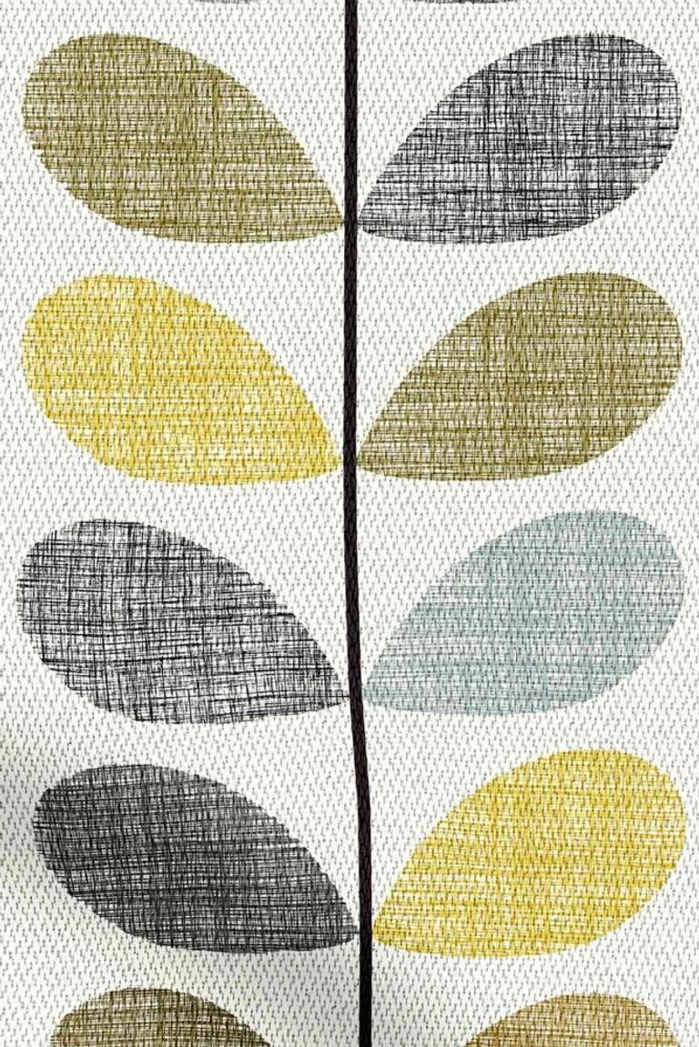 Scribble Stem Roller Blind - Seagrass and Duck Egg