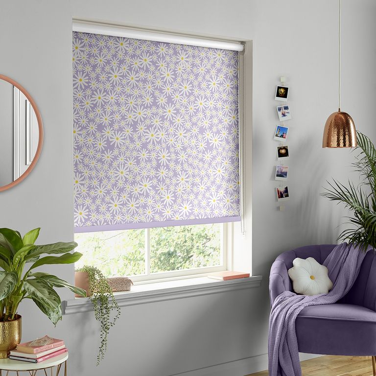 Skinny Dip Roller Blind - Daisy Lilac