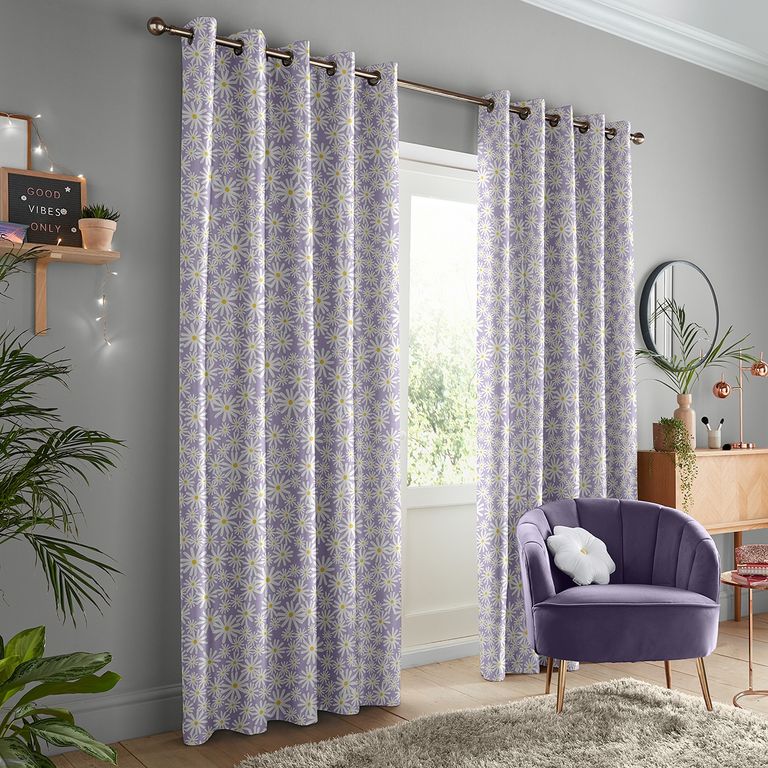 Skinny Dip Curtain - Daisy Lilac