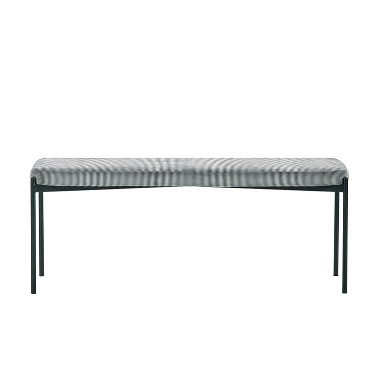 Leonie Grey Fabric Dining Bench