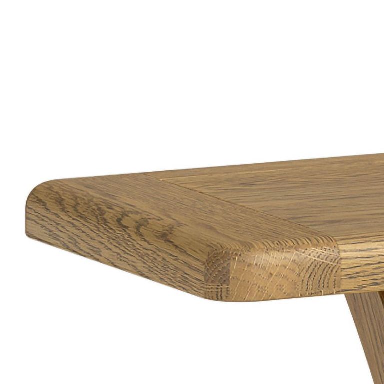 Dorchester Dining Bench - Cross Legs - Rustic Oak