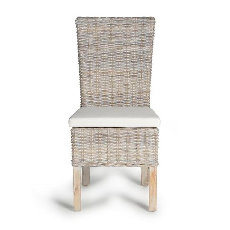 Elbing Dining Chair - Grey Rattan - Set of 2