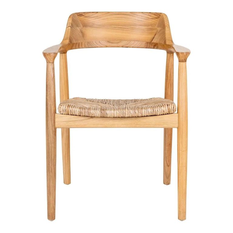 Getafe Dining Armchair - Set of 2 - Wooden - Natural