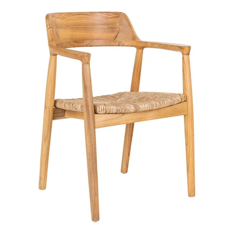 Getafe Dining Armchair - Set of 2 - Wooden - Natural
