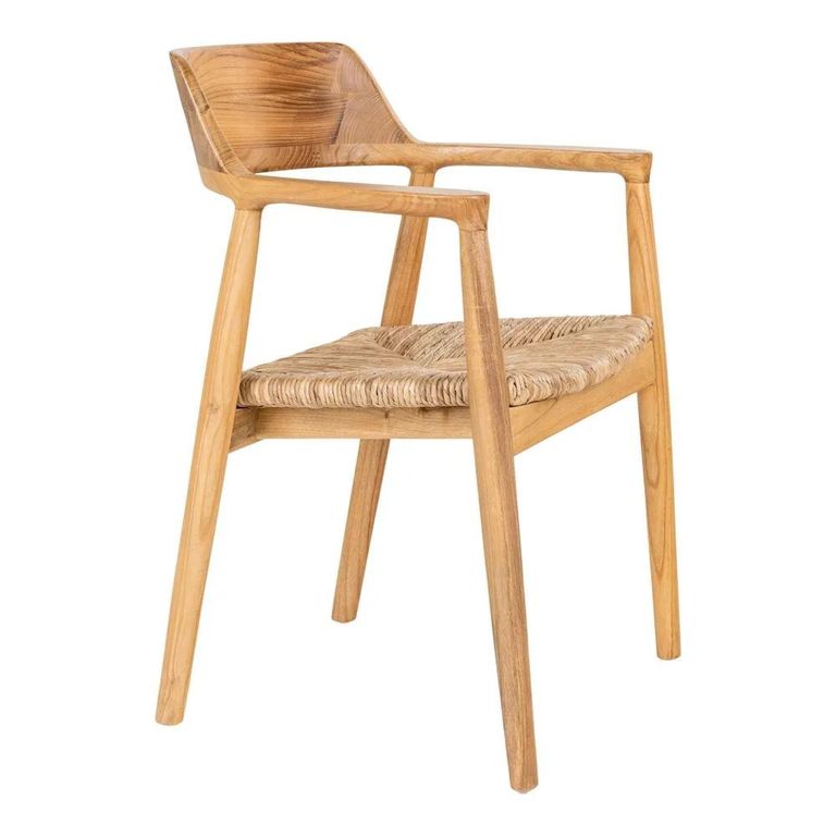 Getafe Dining Armchair - Set of 2 - Wooden - Natural
