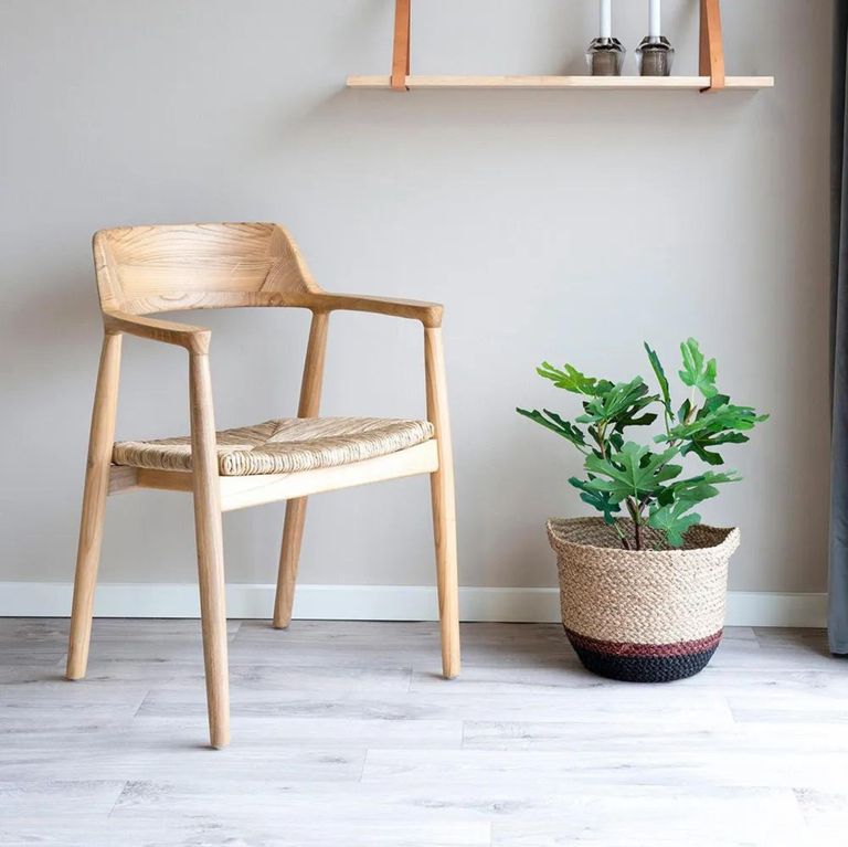 Getafe Dining Armchair - Set of 2 - Wooden - Natural