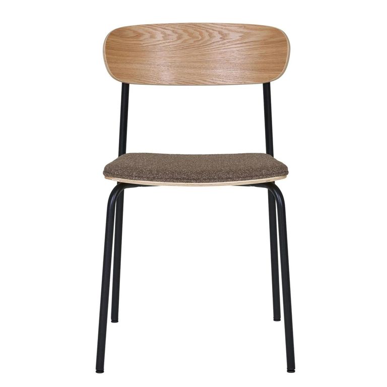 Estepona Dining Chair - Set of 2 - Natural Ash Wood - Brown