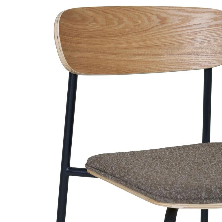 Estepona Dining Chair - Set of 2 - Natural Ash Wood - Brown