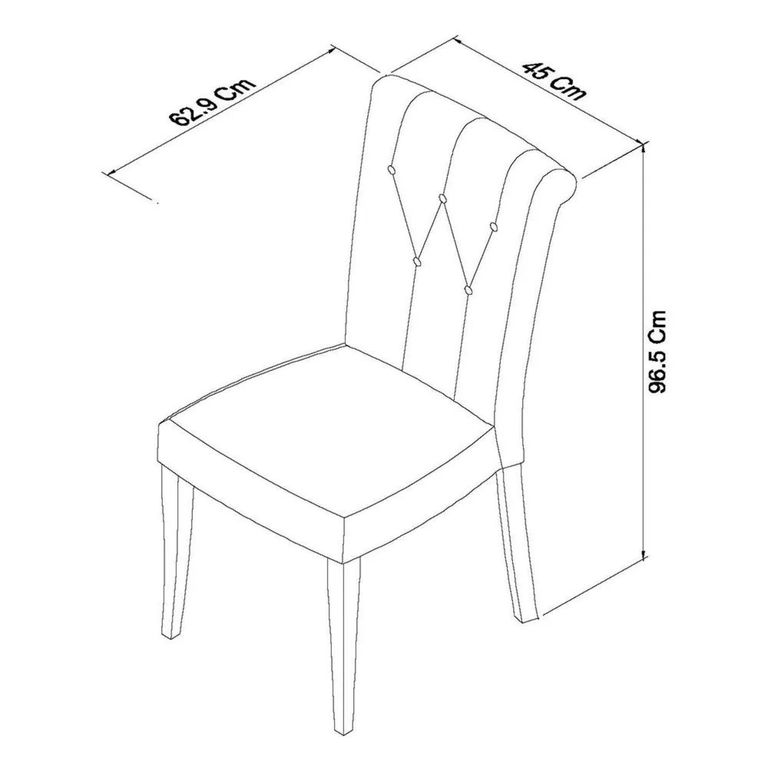 Clearance - Hampstead Dining Chairs - Set of 2 - Ivory Bonded Leather - FSS16995