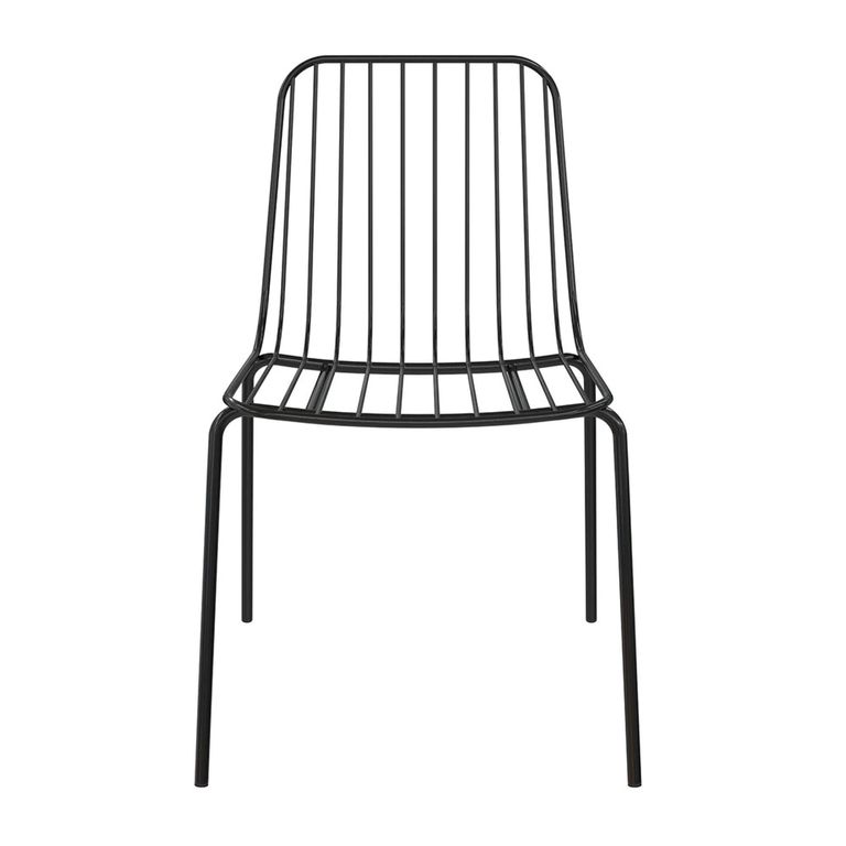 Caden Dining Chair - Set of 2 - Black Metal Wire - C025001UK