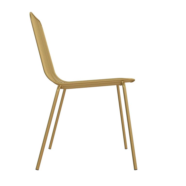Caden Dining Chair - Set of 2 - Gold Metal Wire - C025013UK