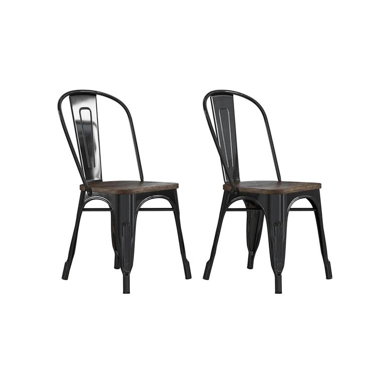 Fusion Dining Chair - Set of 2 - Black - C001101UK