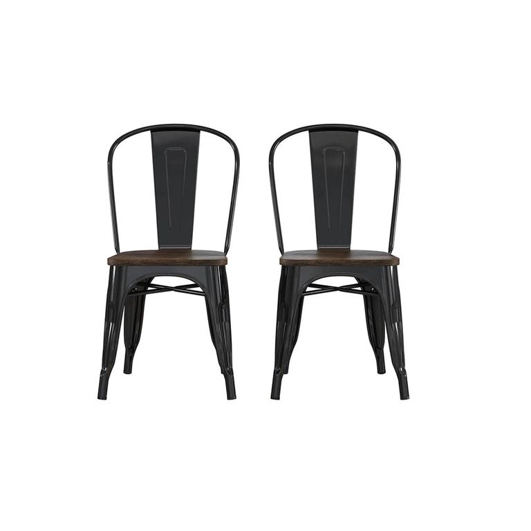 Fusion Dining Chair - Set of 2 - Black - C001101UK