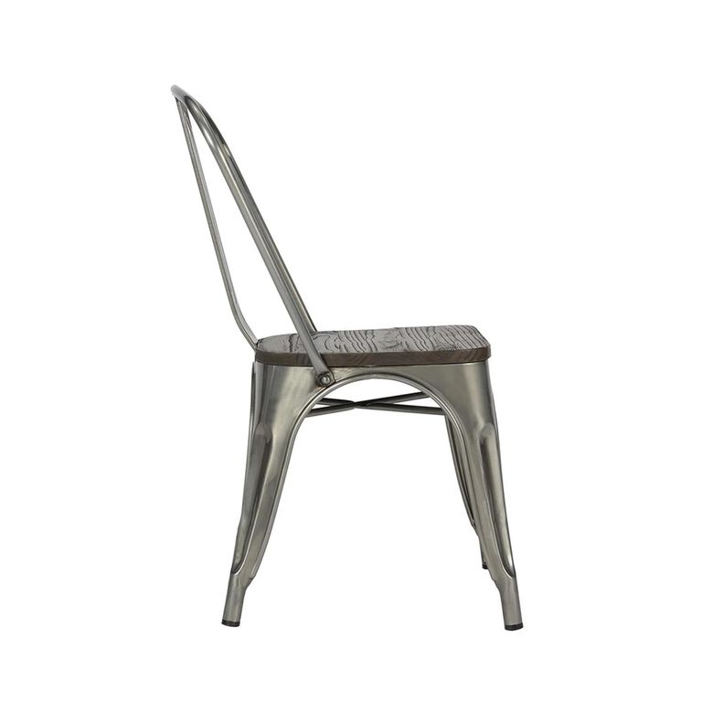 Fusion Dining Chair - Set of 2 - Gun Metal - C001105UK