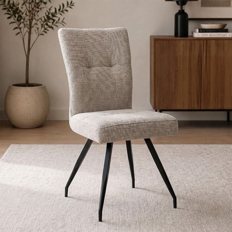 Daisy Dining Chair - Set of 2 - Cobble Natural Fabric