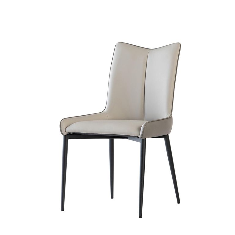 Nardo Dining Chair - Set of 2 - Grey Faux Leather