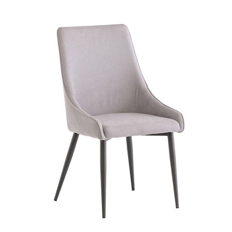Rimini Dining Chair - Set of 2 - Grey Fabric