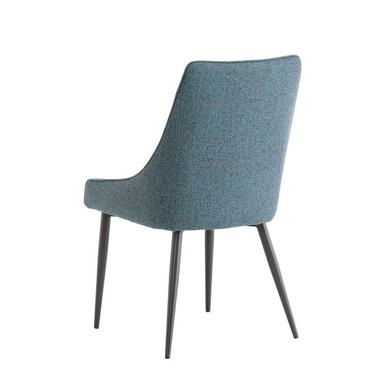 Rimini Dining Chair - Set of 2 - Teal Fabric