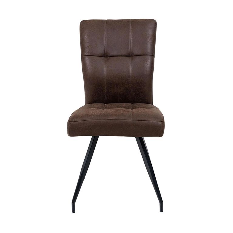 Sabena Dining Chair - Set of 2 - Antique Ebony Fabric