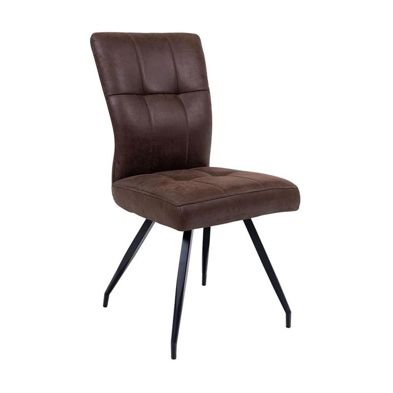 Sabena Dining Chair - Set of 2 - Antique Ebony Fabric