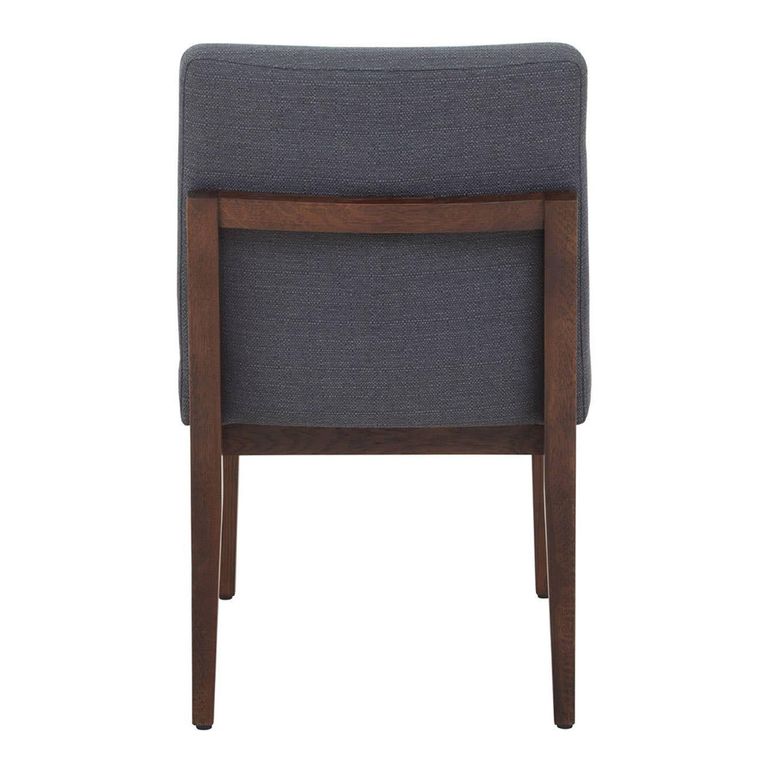 Brando Dining Chair - Set of 2 - Charcoal Grey Fabric with Oak Legs