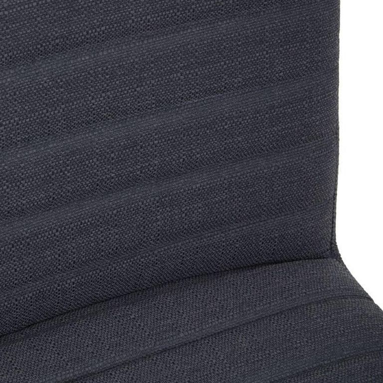 Brando Dining Chair - Set of 2 - Charcoal Grey Fabric with Oak Legs