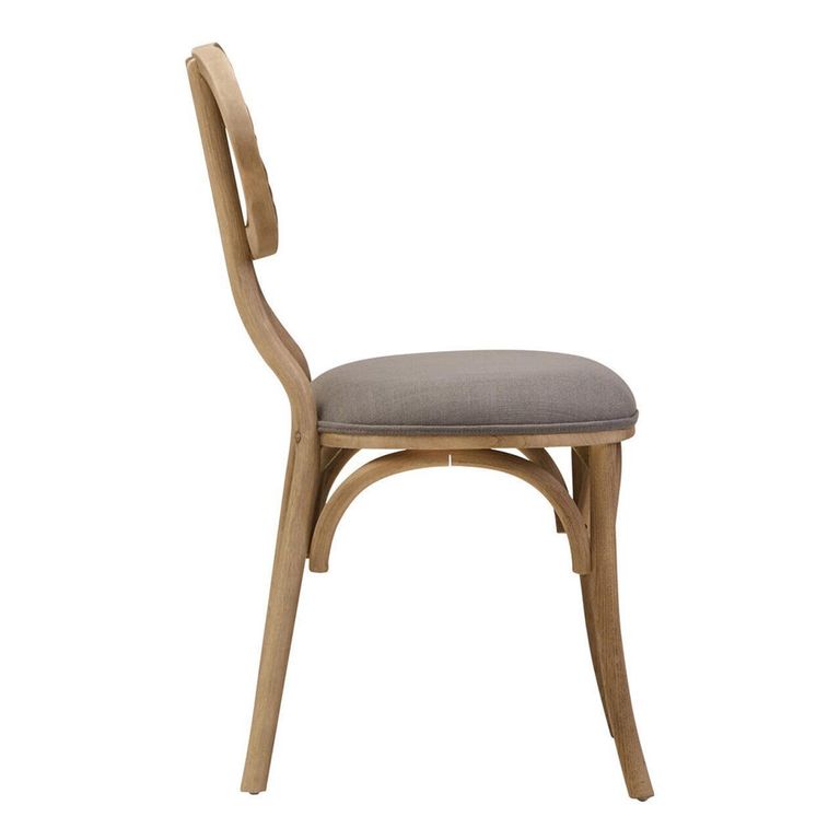 Cebu Dining Chair - Grey Wash - Padded - Elm Wood