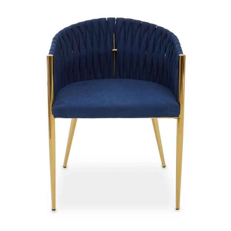Gilden Dining Chair - Blue Fabric