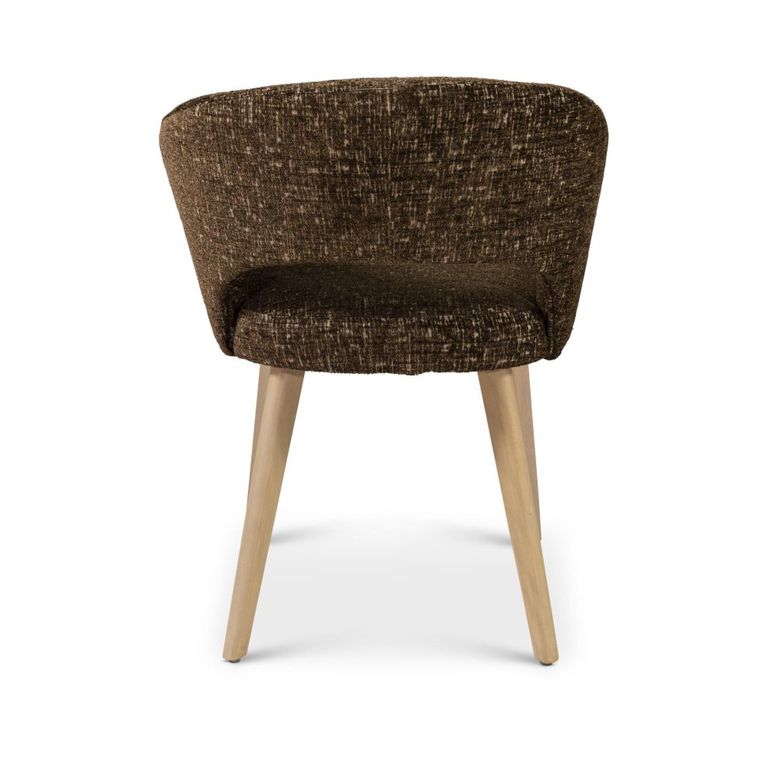 Karol Curved Dining Chair - Fabric - Variation Available