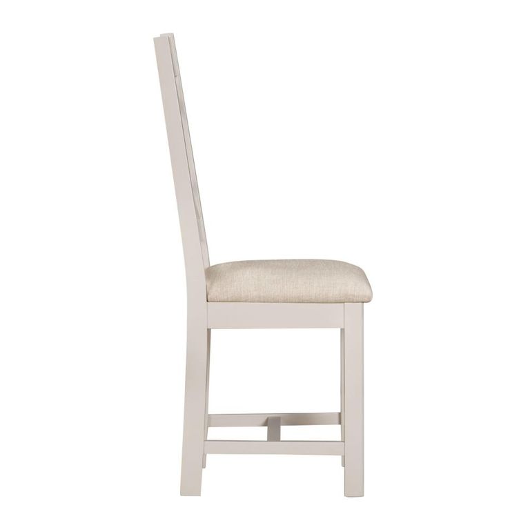 Windermere Painted Dining Chair - Set of 2 - Cross Back - Oyster Grey