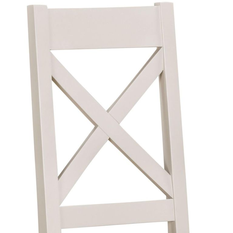 Windermere Painted Dining Chair - Set of 2 - Cross Back - Oyster Grey