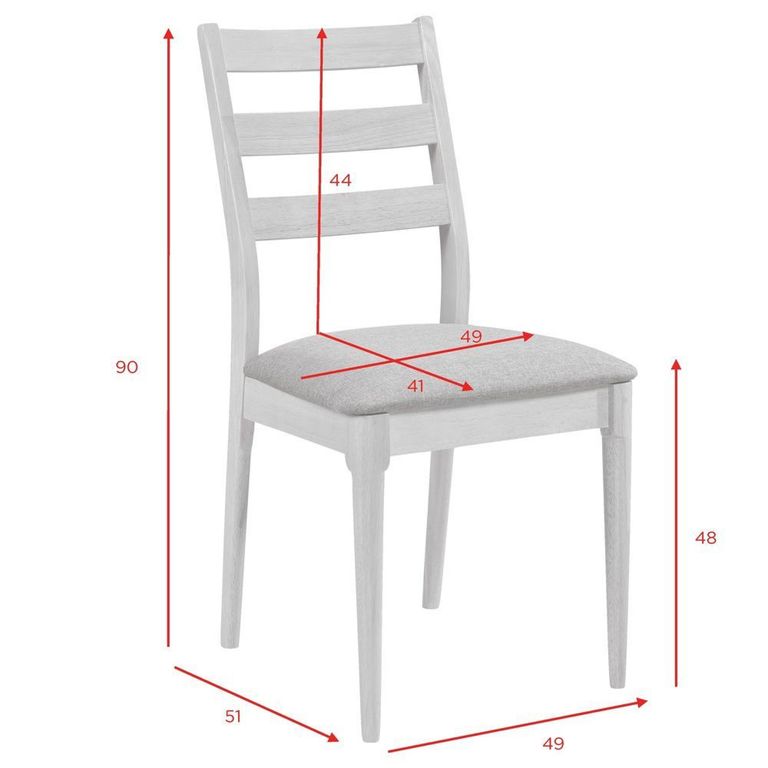 Orlando Dining Chair - Set of 2 - Ladder Back - Oak