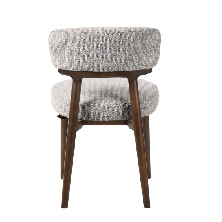 Basker Dining Chair - Fancy Natural - Fabric and Wood