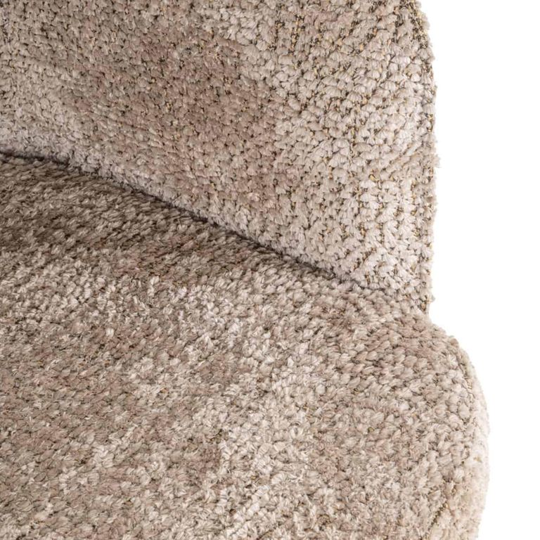 Delphina Dining Armchair - Lovely Nature - Fabric and Metal