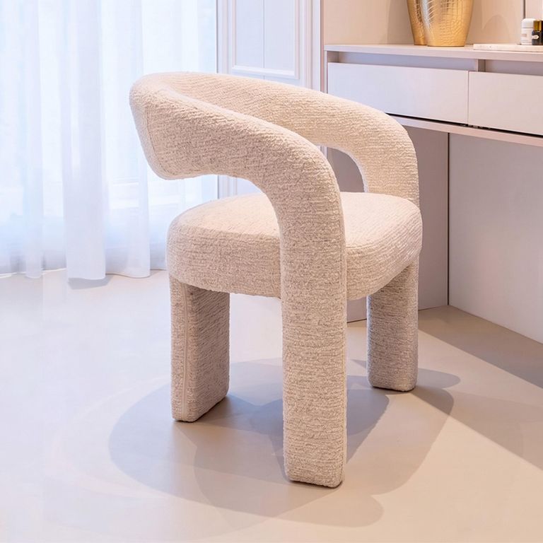 Soho Dining Chair - Curved Back - Natural Linear - Fabric