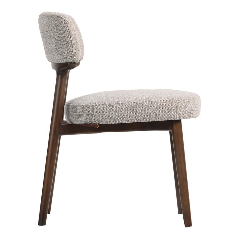 Basker Dining Chair - Fancy Natural - Fabric and Wood
