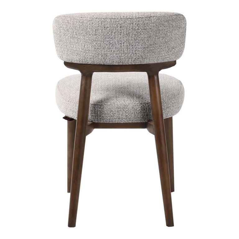 Basker Dining Chair - Fancy Natural - Fabric and Wood