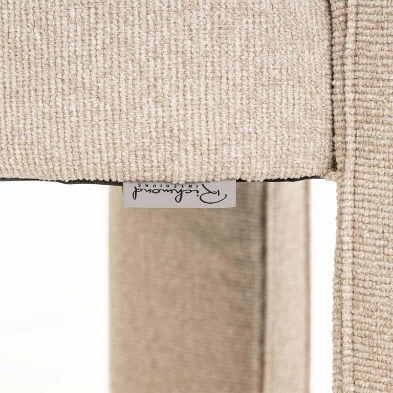 Belle Dining Chair - Curved Back - Biscotti - Fabric