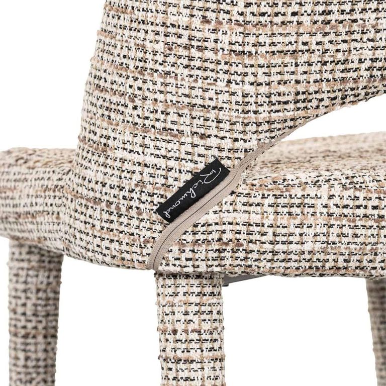 Cecilia Natural Fabric Dining Chair (Set of 2)