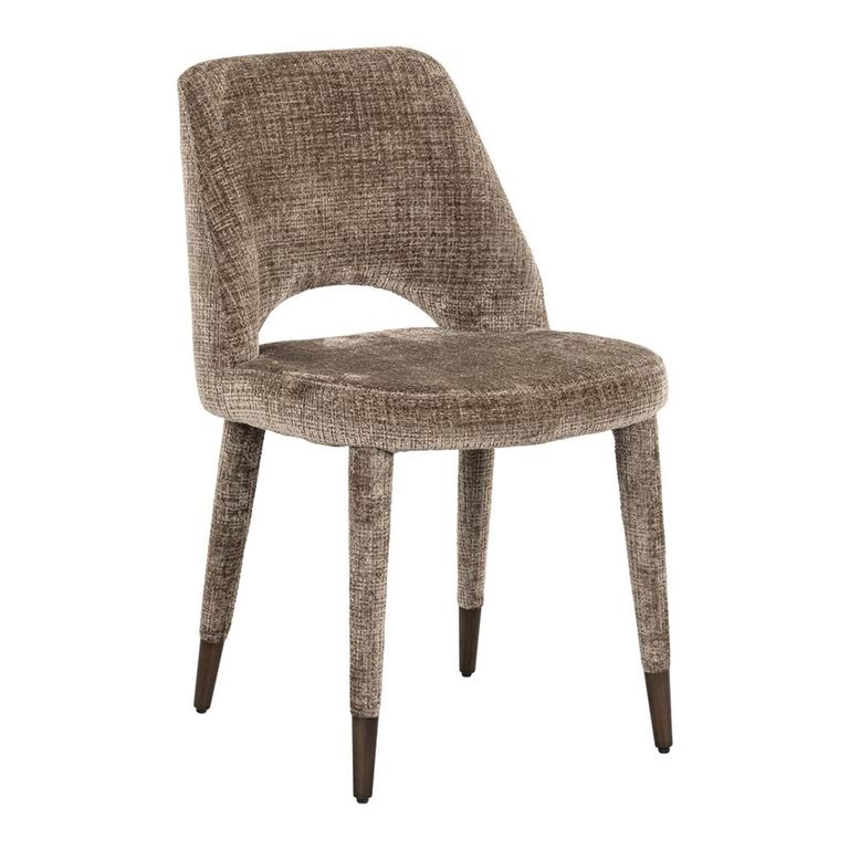 Cecilia Stone Chenille Fabric Dining Chair (Set of 2)