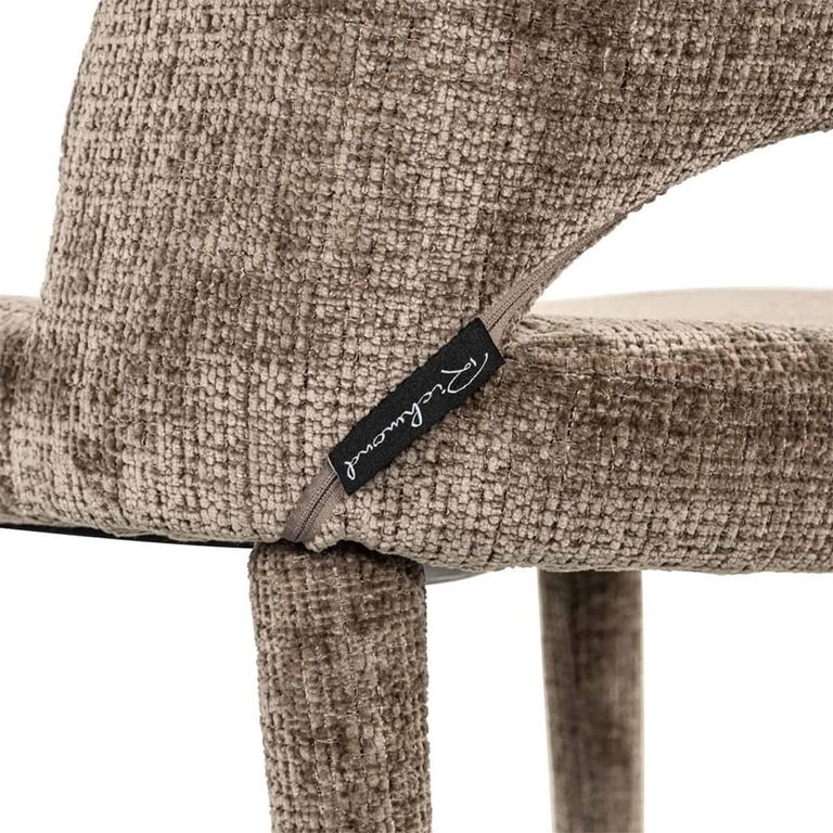 Cecilia Stone Chenille Fabric Dining Chair (Set of 2)