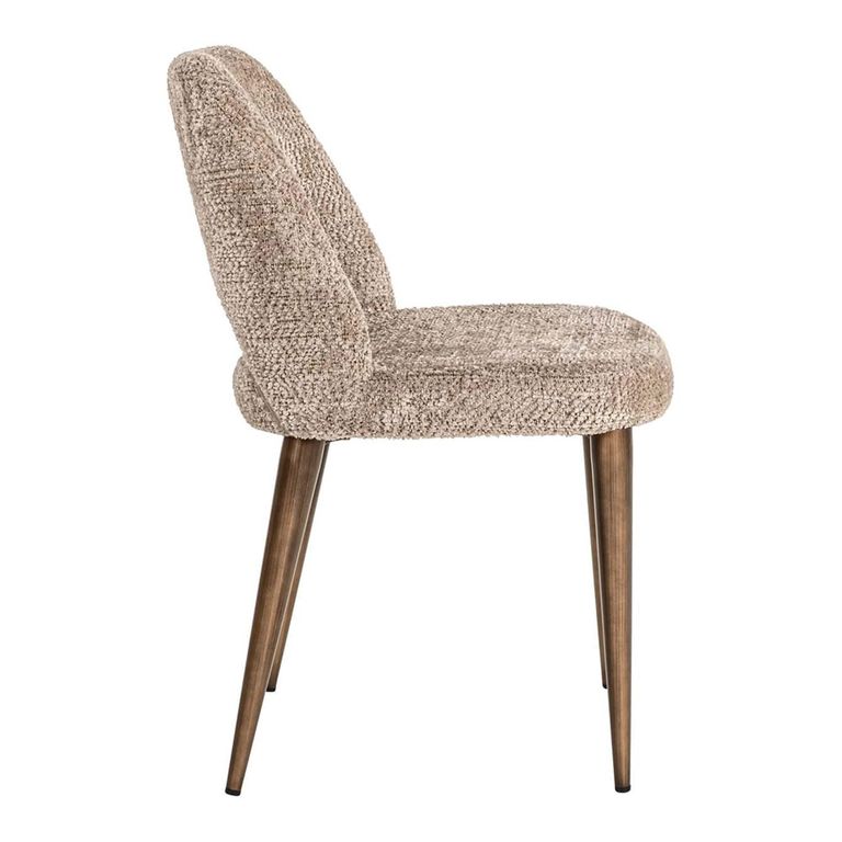 Delphina Dining Chair - Set of 2 - Lovely Nature - Fabric and Metal