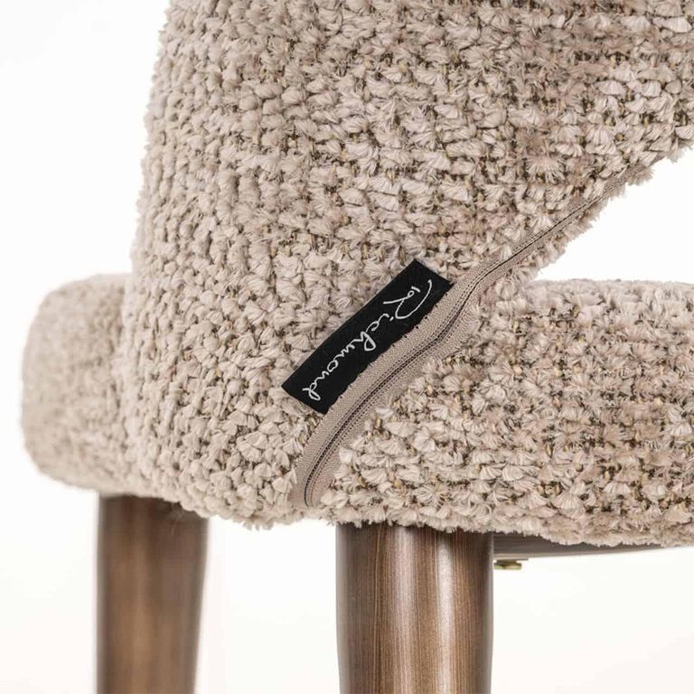 Delphina Dining Chair - Set of 2 - Lovely Nature - Fabric and Metal