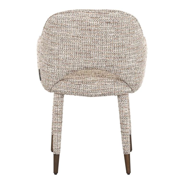 Donnatella Natural Fabric Dining Armchair