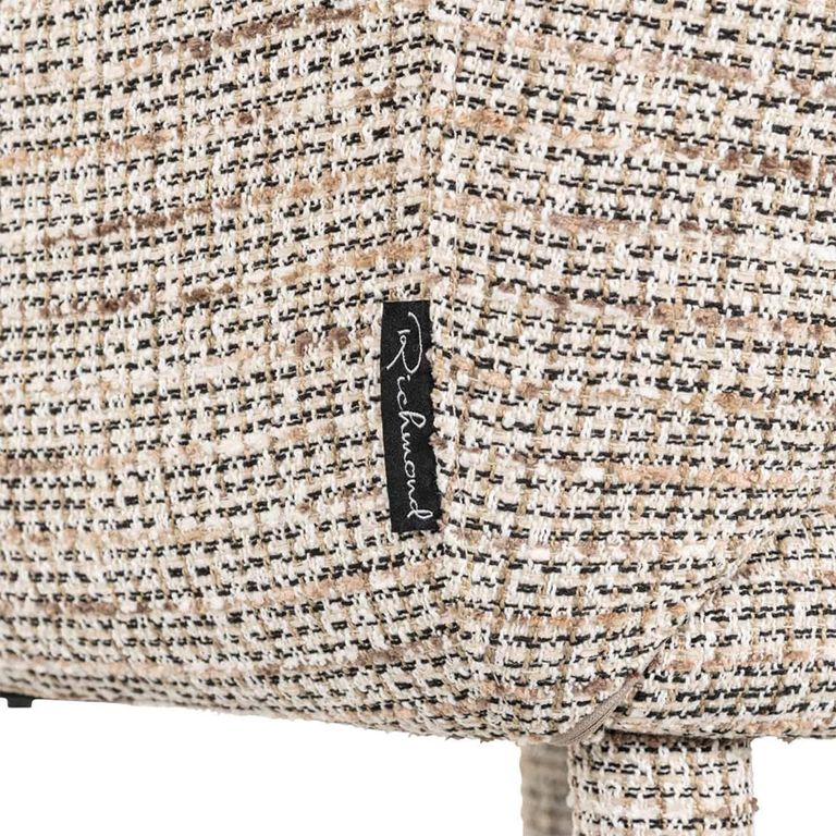 Donnatella Natural Fabric Dining Armchair